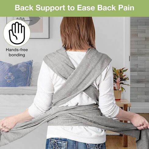 Mutualproducts- حامل أغطية الأطفال، حامل الأطفال حديثي الولادة إلى الأطفال الصغار، غطاء شبكي قابل للتعديل للرضع، مثالي للأطفال حديثي الولادة، قطن فاخر، أفضل هدية لعيد الأم (رمادي فاتح) in Kuwait