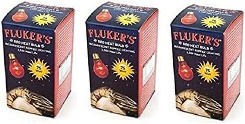 Fluker's (3 Pack) Red Heat Bulbs for Reptiles 75 watt in Saudi Arabia