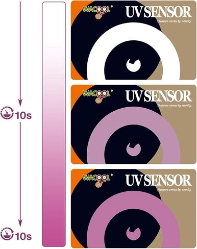 WACOOL مصباح الحرارة للزواحف UVA UVB ضوء الزواحف الكل في واحد، محاكاة كامل الطيف لمبة أشعة الشمس للزواحف البرمائية السلحفاة ثعبان أبو بريص التنين الملتحي استخدام + بطاقة مستشعر UVB قطعة واحدة in Kuwait