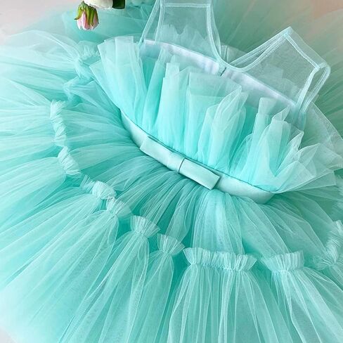 فستان رسمي للأطفال من Nileafes من التول المنفوش فستان الأميرة للفتيات الصغيرات in Kuwait