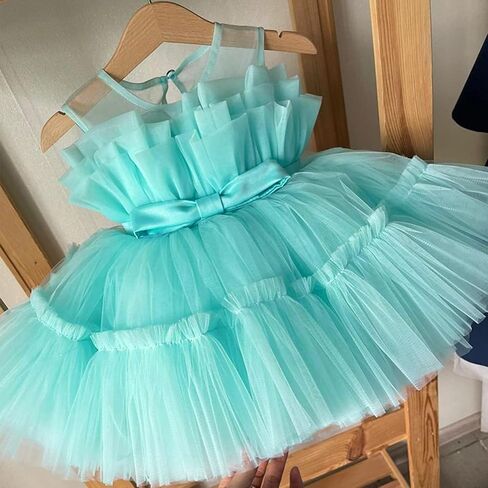 فستان رسمي للأطفال من Nileafes من التول المنفوش فستان الأميرة للفتيات الصغيرات in Kuwait