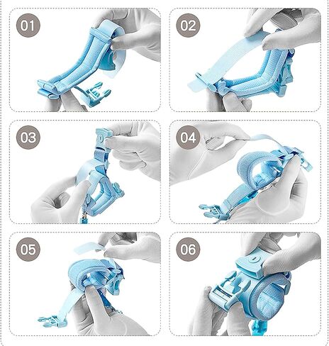 مقود أطفال مكون من قطعتين، رابط معصم آمن لمنع فقدان المعصم مع قفل للمفاتيح، آمن للرضع والأطفال، مقود حقيبة ظهر للأطفال، حزام مقود للأطفال (وردي + أزرق) in Kuwait