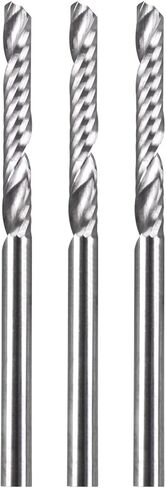 CBRIGHT 9 قطع قاطع مطحنة نهاية كربيد، 3 قطع 1/8 بوصة CNC أدوات التوجيه الفردية + 6 قطع 2 قاطعة طحن ذات حواف فلوت (نوعان) للنايلون، الراتنج، ABS، الأكريليك، PVC، MDF، الخشب الصلب in Kuwait