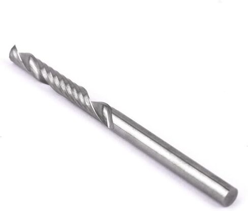 CBRIGHT 9 قطع قاطع مطحنة نهاية كربيد، 3 قطع 1/8 بوصة CNC أدوات التوجيه الفردية + 6 قطع 2 قاطعة طحن ذات حواف فلوت (نوعان) للنايلون، الراتنج، ABS، الأكريليك، PVC، MDF، الخشب الصلب in Kuwait