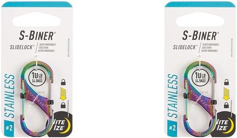 Nite IZE S-Biner SlideLock من الفولاذ المقاوم للصدأ، مقاس #2، سبيكتروم in Saudi Arabia