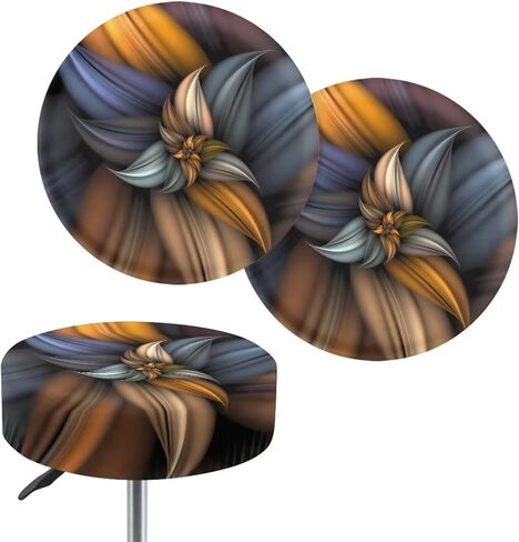 أغطية مقعد Psesaysky Butterfly Flower Bar Stool أغطية مقاومة للماء لعيد الشكر، أغطية مقعد شريط البراز غير قابلة للانزلاق، أغطية مقعد دائرية قابلة للتمدد مع شريط مطاطي، عبوتان in Saudi Arabia