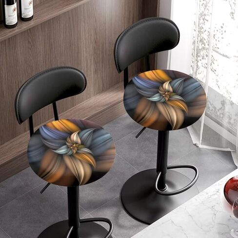 أغطية مقعد Psesaysky Butterfly Flower Bar Stool أغطية مقاومة للماء لعيد الشكر، أغطية مقعد شريط البراز غير قابلة للانزلاق، أغطية مقعد دائرية قابلة للتمدد مع شريط مطاطي، عبوتان in Saudi Arabia
