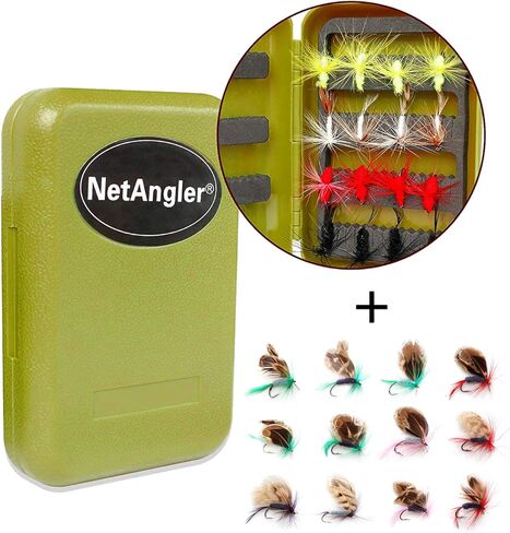 NetAngler Fly Fishing Rod and Reel Combo 4-Piece Fly Fishing Rod 5wt Aluminum Fly Reel 28 Pieces Flies Kit with Free Rod Tip,Backing,and Cloth Carry Bag in Saudi Arabia