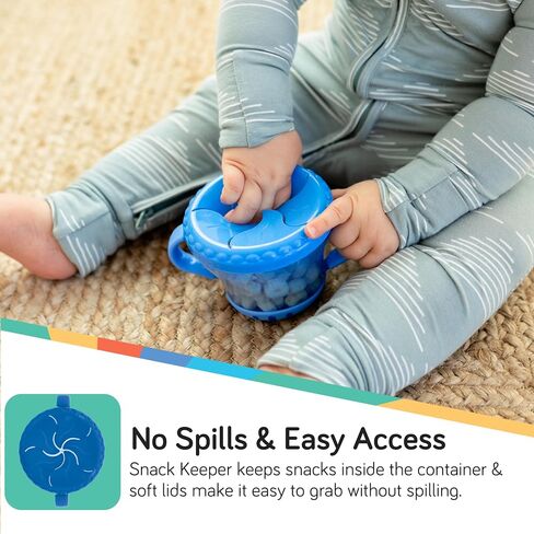 Nuby 2-Pack Snack Keepers, Coral and Aqua in Saudi Arabia