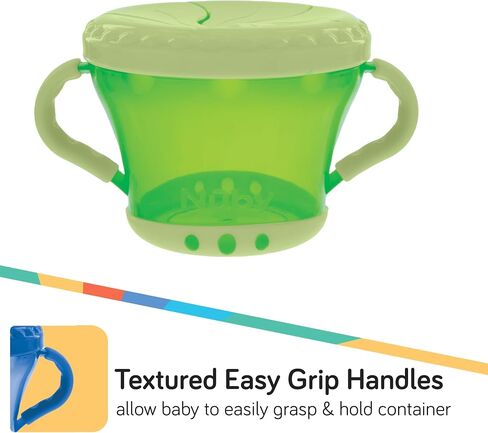 Nuby 2-Pack Snack Keepers, Coral and Aqua in Saudi Arabia