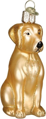 مجموعة Old World Christmas Dog Collection الحلي الزجاجية المنفوخة لشجرة عيد الميلاد، شوكولاتة لابرادور، الموديل: 12387 in Kuwait
