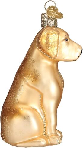 مجموعة Old World Christmas Dog Collection الحلي الزجاجية المنفوخة لشجرة عيد الميلاد، شوكولاتة لابرادور، الموديل: 12387 in Kuwait