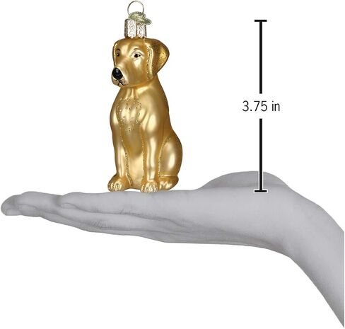 مجموعة Old World Christmas Dog Collection الحلي الزجاجية المنفوخة لشجرة عيد الميلاد، شوكولاتة لابرادور، الموديل: 12387 in Kuwait