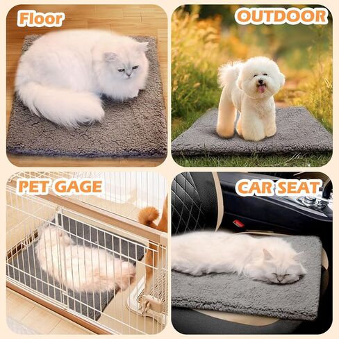 وسادة تدفئة للحيوانات الأليفة من FONESO، وسادة تدفئة كهربائية مطورة للكلاب مع غطاء ناعم، حصيرة تدفئة للكلاب قابلة للتعديل بدرجة الحرارة مع مرور الوقت، آمنة مصممة لصندوق الإنجاب/الكلاب الحوامل/سرير الحيوانات الأليفة/الحيوانات الأليفة (S: 17 بوصة × 19 بوصة) in Kuwait