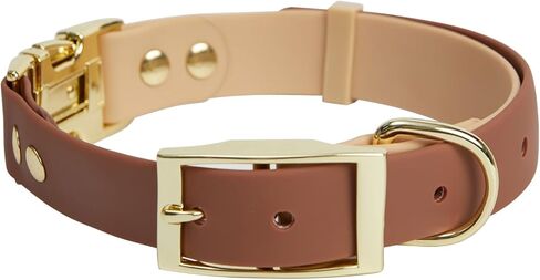 طوق الكلاب بريتي جولي مقاوم للماء مع مشبك آمن قابل للتعديل، أطواق كلب متعددة الألوان، أطواق ناعمة ومريحة للحيوانات الأليفة للكلاب المتوسطة والكبيرة مع تفكيك سريع (برتقالي-أزرق) in Kuwait