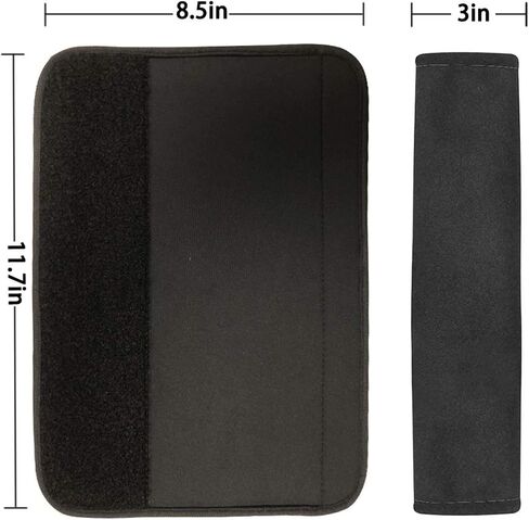 Dolyues 2 Pieces Car Seat Belt Cover Safety Belt Cushion Heart Dog Paw Print Seat Belt Pad Car Seat Shoulder Protector,Universal Fit for Cars and Backpack in Kuwait