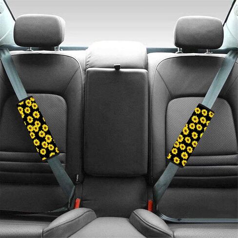 Dolyues 2 Pieces Car Seat Belt Cover Safety Belt Cushion Heart Dog Paw Print Seat Belt Pad Car Seat Shoulder Protector,Universal Fit for Cars and Backpack in Kuwait