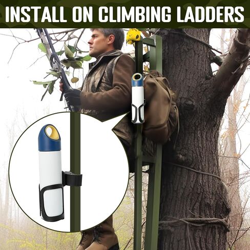 اولامجز مجموعة حامل اكواب وحامل جوال للصيد - حامل اكواب قابل للتعديل وحامل موبايل بدون استخدام اليدين، مشابك سهلة على حامل الغزلان او حامل الشجرة، حامل اكواب زجاجة مياه، اكسسوارات حامل شجرة in Kuwait