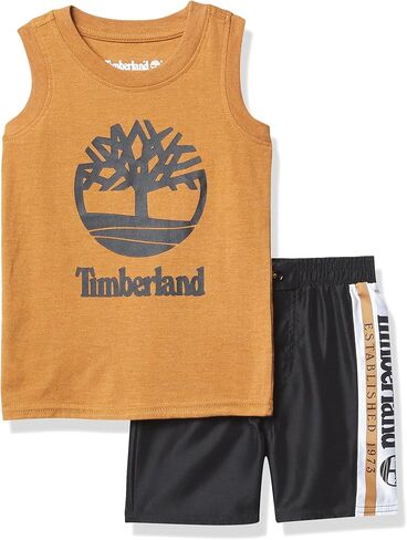 Timberland baby-boys 2 Pieces Muscle Top Shorts Set in Kuwait