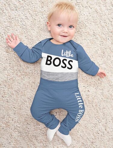 Oranchids الوليد بيبي بوي الملابس اللون كتلة إلكتروني طباعة طويلة الأكمام رومبير السراويل قبعة الخريف الشتاء وتتسابق 3 قطعة in Kuwait