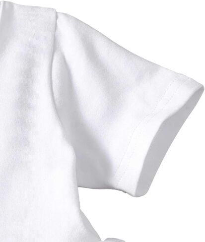 فستان للفتيات الصغيرات من SOBOWO فساتين رسمية للفتيات بدون ظهر وأكمام قصيرة متقاطعة من الخلف لالتقاط الصور على الشاطئ وحفلات الزفاف الصيفية in Kuwait