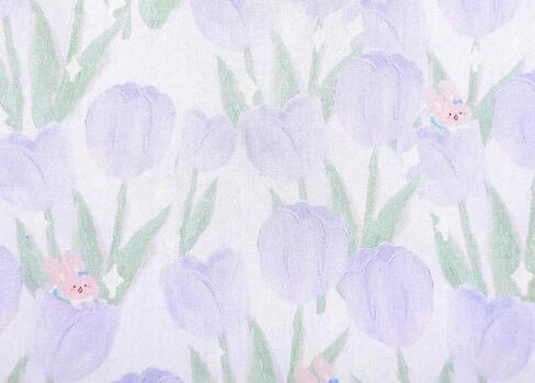 فستان SMILING PINKER للفتيات الصغيرات الصيفي الكاجوال من القطن بنقشة الزهور والأرنب الكرتوني بأكمام قصيرة منتفخة in Kuwait