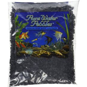 Pure Water Pebbles Aquarium Gravel, 2-Pound, Jet Black in Kuwait