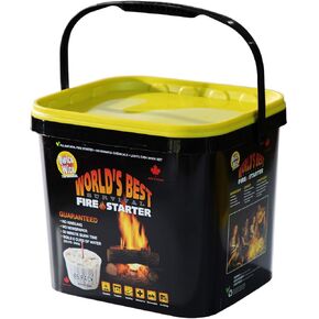Fire Starters - Great for Fireplace, Wood Stoves, Camp Fire - 100% Natural - Made in Canada in Kuwait