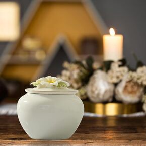 Contid جرة صغيرة جرة تذكار صغيرة الجرار الزخرفية السيراميك للرماد جرة صغيرة تذكارية صغيرة لتقاسم رماد الحيوانات الأليفة الإناث الكبار in Kuwait