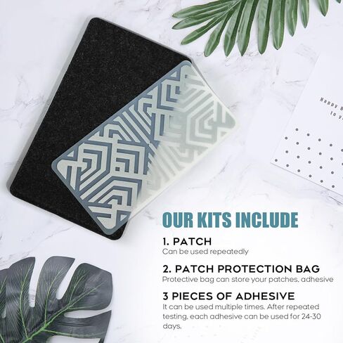 Reusable Pain Patch, for Sore Muscle Relief - Pain Relief Patches for Back, Foot, Knee, Neck & More, Easy Adhesive Application, Fast Acting - Includes 1 Patch, 3 Adhesives&1 Carry Case in Kuwait