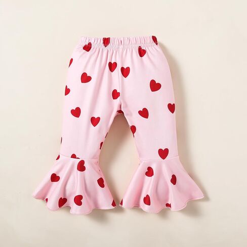 Tinypainter طفلة عيد الحب الزي رسالة رومبير + الحب القلب جرس أزرار السراويل أول ملابس عيد الحب in Kuwait