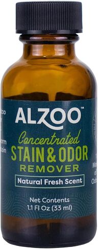 ALZOO Stain & Odor Remover, Quickly Lifts & Dissolves Pet Stains & Helps Eliminate Odors, 100% Plant-Based Active Ingredients, Lavender Vanilla Scent, 32 Fl. Oz Spray Bottle in Saudi Arabia