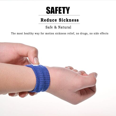 NEPAK 10 Pairs Travel Wristbands,Motion Sickness Bands,Nausea Relief Wristbands for Pregnant,Morning Sickness,Sea, Travel, Car Sickness in Kuwait