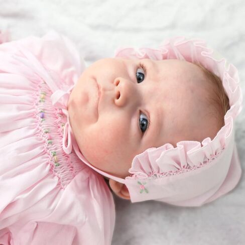 Petit Ami Baby Girls' Daydress with Embroidered Hem in Saudi Arabia