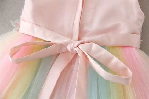 Meiqiduo Baby Girls Dress Infant Christening Birthday Wedding Bridesmaid Party Lace Tulle Flower Dresses in Kuwait