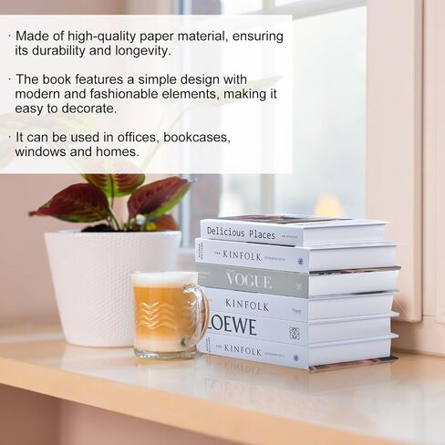 vegemash 6 Pcs Decorative Books Fake Books - Faux Books for Decoration Decorative Books for Home Decor decoracion para sala libros decorativos para mesa de Centro Designer Books Decor Set in Saudi Arabia