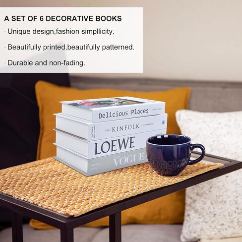 vegemash 6 Pcs Decorative Books Fake Books - Faux Books for Decoration Decorative Books for Home Decor decoracion para sala libros decorativos para mesa de Centro Designer Books Decor Set in Saudi Arabia
