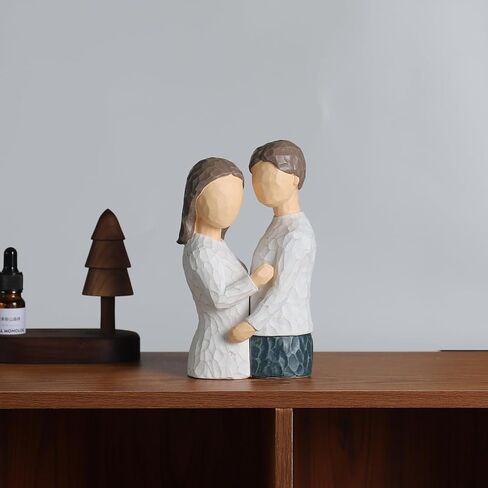 MAKOUYU مساند زخرفية فريدة من نوعها للأرفف، ديكور غرفة جمالي، احتضان الحلي الفنية لسطح المكتب للزوجين، سدادات كتب غير قابلة للانزلاق، نهايات كتب ثقيلة تدعم الأرفف زوج واحد (أبيض) in Kuwait