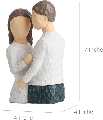 MAKOUYU مساند زخرفية فريدة من نوعها للأرفف، ديكور غرفة جمالي، احتضان الحلي الفنية لسطح المكتب للزوجين، سدادات كتب غير قابلة للانزلاق، نهايات كتب ثقيلة تدعم الأرفف زوج واحد (أبيض) in Kuwait