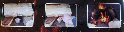 Fire Starters - Great for Fireplace, Wood Stoves, Camp Fire - 100% Natural - Made in Canada in Kuwait