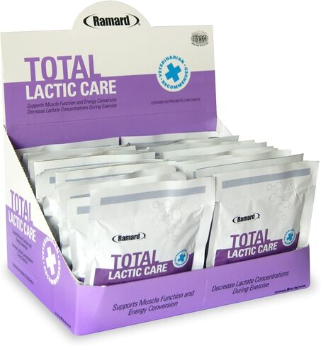 Ramard Total Lactic Care for Aging Horses, Supports Muscle Function, Energy & Stamina Horse Supplies, Vitamin & Supplements w/Branch Chain Amino Acids, 25g Pouch, 1-Pack in Kuwait