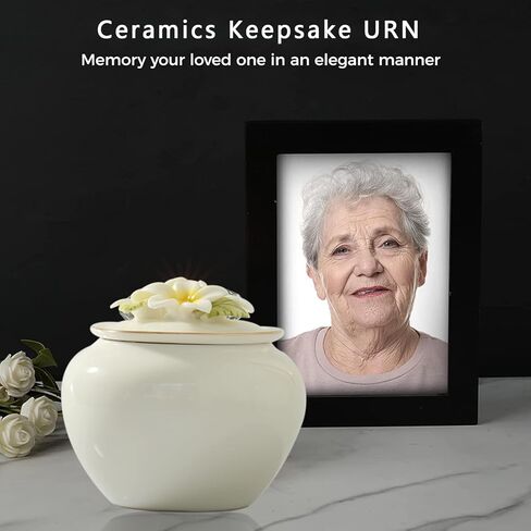 Contid جرة صغيرة جرة تذكار صغيرة الجرار الزخرفية السيراميك للرماد جرة صغيرة تذكارية صغيرة لتقاسم رماد الحيوانات الأليفة الإناث الكبار in Kuwait