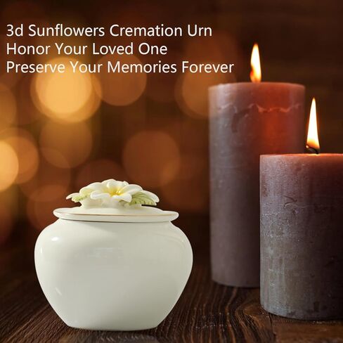 Contid جرة صغيرة جرة تذكار صغيرة الجرار الزخرفية السيراميك للرماد جرة صغيرة تذكارية صغيرة لتقاسم رماد الحيوانات الأليفة الإناث الكبار in Kuwait