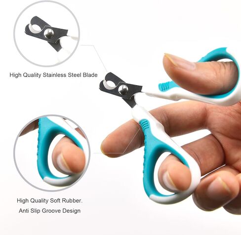 مقص أظافر القطط من أكيرو، مقصات مخلب القطط، مقصات أظافر الحيوانات الأليفة للحيوانات الصغيرة، مقصات مخلب القطط، مقصات أظافر القطط، مقص أظافر القطط، مع حارس أمان وشفرة حادة بزاوية in Kuwait