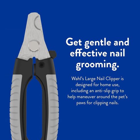 WAHL Professional Animal Large Pet Nail Clipper for Dogs & Cats (#858479) - Dog Nail Clipper - for Medium to Large Breeds - Safe Dog & Cat Nail Clipper - Animal Nail Clipper - Black & Gray in Saudi Arabia