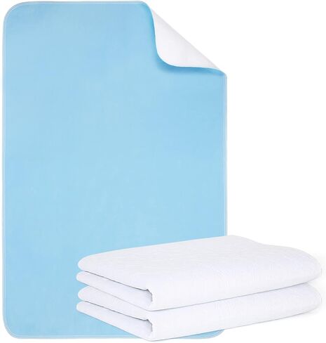 BHVESLL Reusable Dog Training Pads, 36x38 Inch-4 Packs Incontinence Bed Pads,Washable Pee Pads with Fast Liquid Absorbing, Perfect for Dogs, Cats, Bunny& Senior in Kuwait