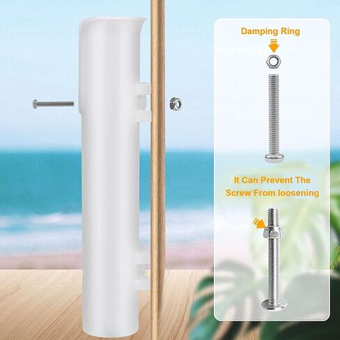 حامل صنارة الصيد المثبت على الحائط من BigTron، وصلات أنابيب، حامل صنارة الصيد، جميع الملحقات متضمنة (أبيض، أسود) in Kuwait