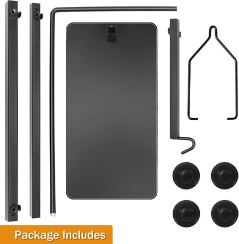 Reptile Domes Stand, Adjustable 16-27 Inch Heat Lamp Stand Fixture for Terrarium, Metal Basking Lamp Holder, Suitable for All Reptile Domes Lamp,L Size in Kuwait