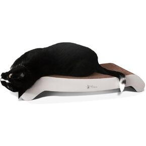 PetFusion FlipPad Cat Scratcher Lounge، وسادة خدش قابلة للعكس مقاس 27 بوصة، هيكل من الورق المقوى الفائق، ورق النعناع البري العضوي بالولايات المتحدة الأمريكية، ضمان لمدة عام واحد in Kuwait