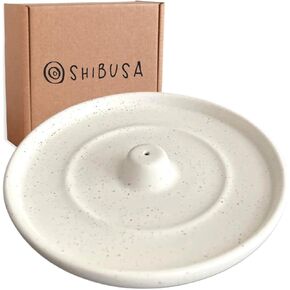 شيبوسا - حجم جديد اكبر - حامل بخور - 5 انش - مبخرة دائرية عصرية بسيطة للبخور المخروطي او العصي - التقاط رماد أوسع - عصي البخور غير متضمنة in Kuwait